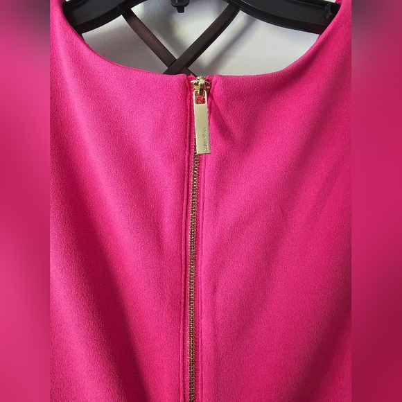 Calvin Klein Sleeveless Midi Dress in Hibiscus Pink Size 10 - Picture 3 of 7
